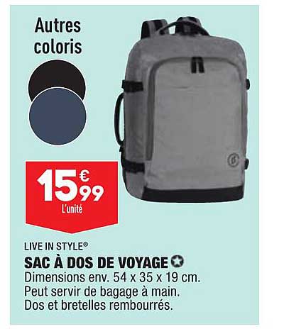 sac à dos de voyage live in style