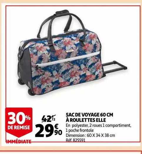 Sac De Voyage 60 Cm à Roulettes Elle