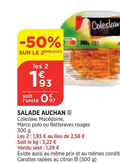 Salade Auchan