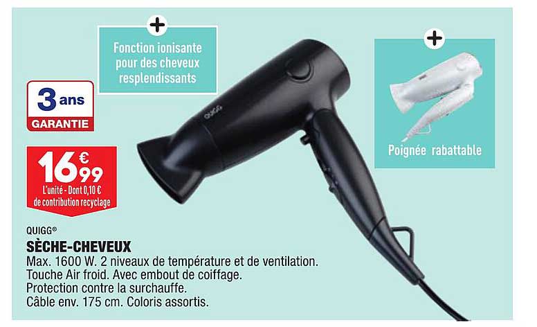 sèche-cheveux quigg