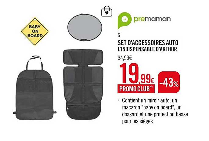 set d'accessoires auto l'indispensable d'arthur premaman