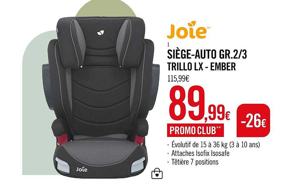 siège-auto gr.2-3 trillo lx - ember