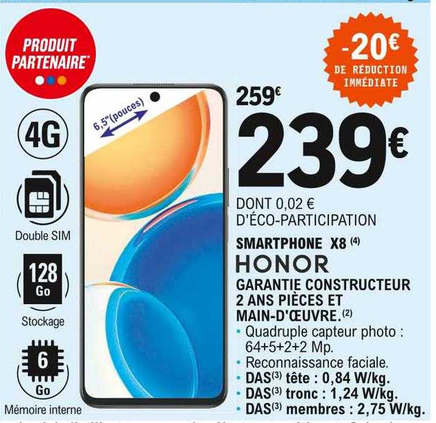 Smartphone X8 Honor