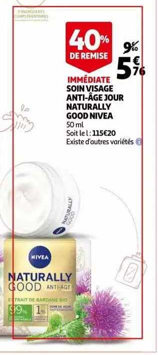 soin visage anti-âge jour naturally good nivea