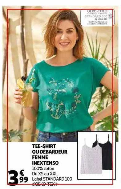 tee-shirt ou débardeur femme inextenso
