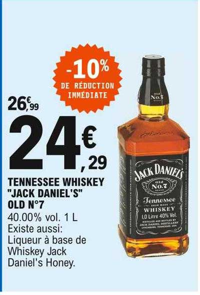 Tennessee Whiskey "jack Daniel's" Old N°7