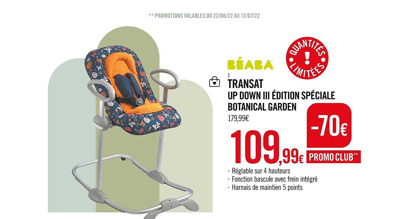 transat up down III édition spéciale botanical garden béaba