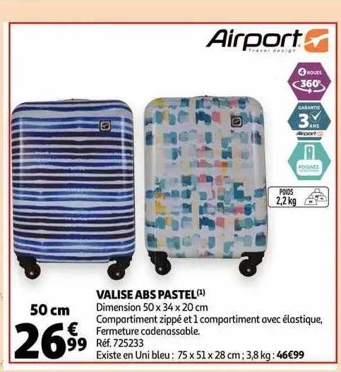 valise abs pastel airport