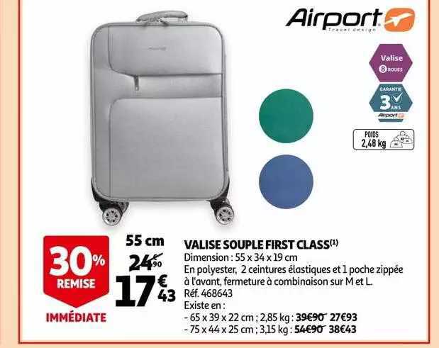 valise souple first class airport