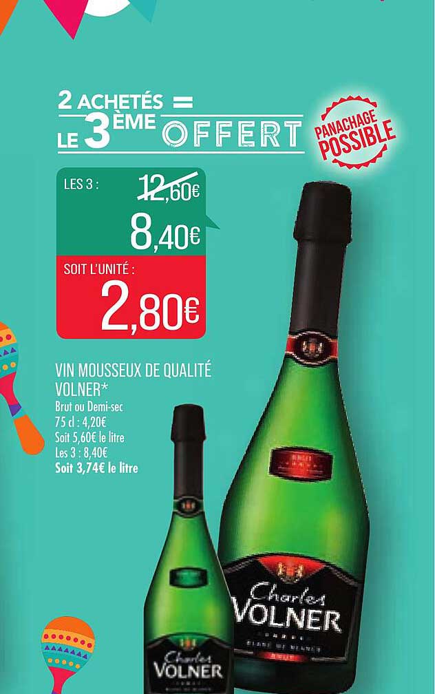 vin mousseux de qualité volner