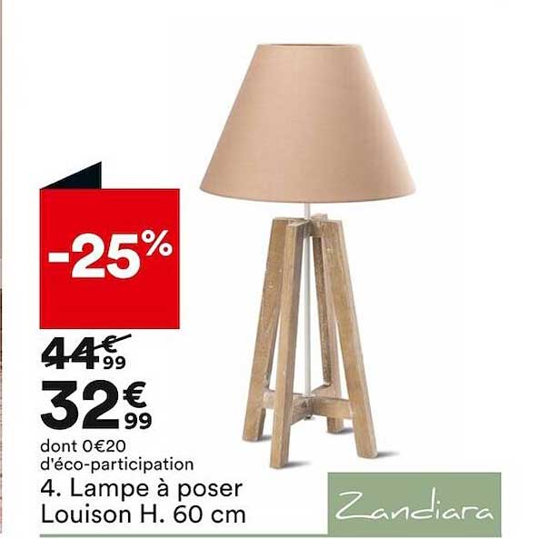 lampe à poser louison h. 60 cm zandiara