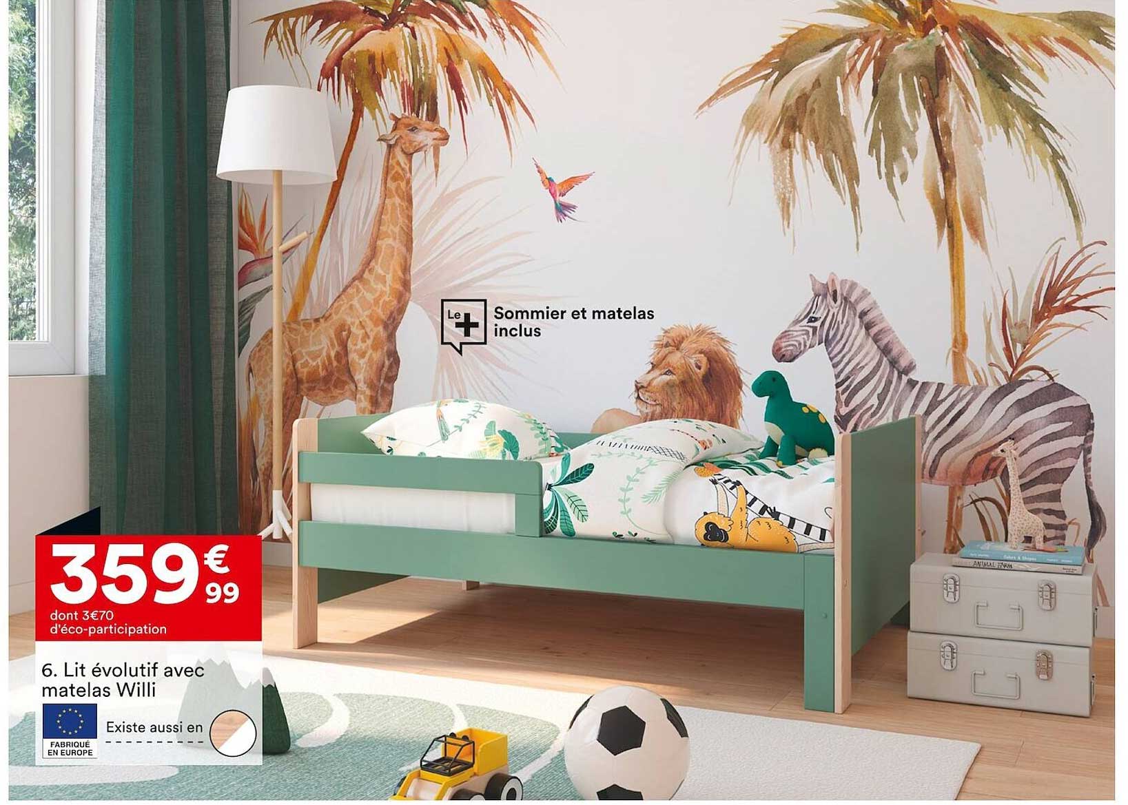 lit évolutif avec matelas willi