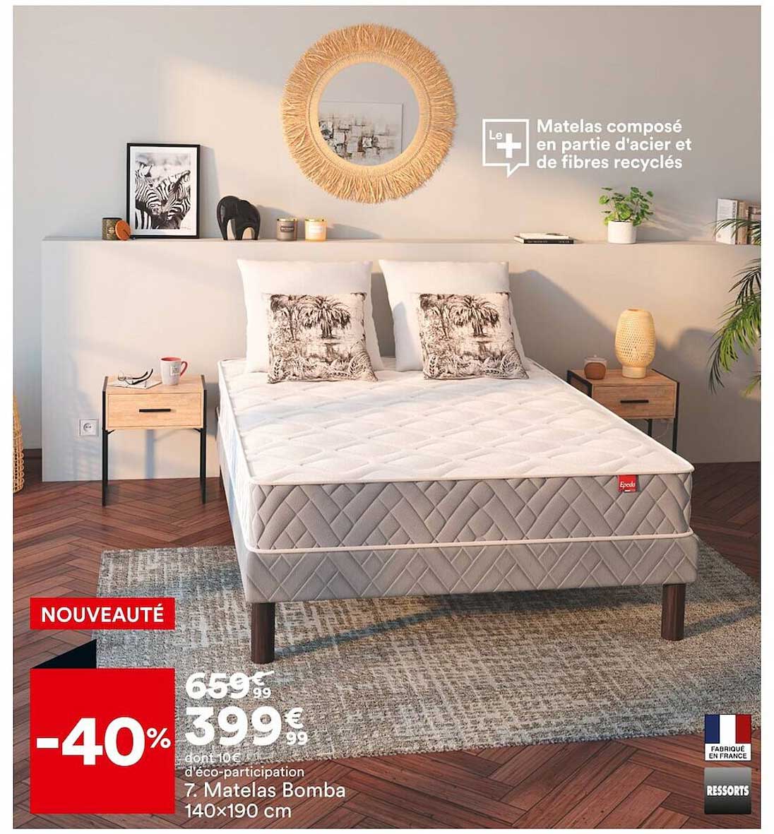 matelas bomba 140 x 190 cm