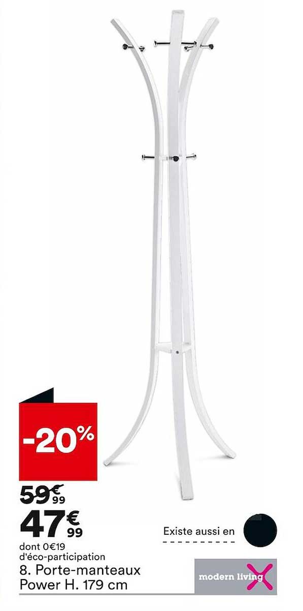 porte-manteaux power h. 179 cm modern living
