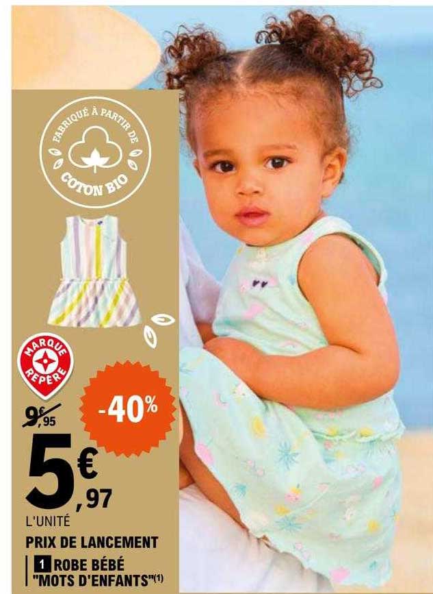 robe bébé "mots d'enfants"