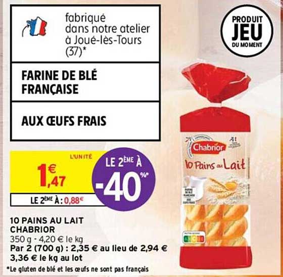 10 Pains Au Lait Chabrior