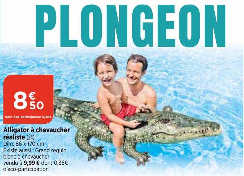 alligator à chevaucher réaliste