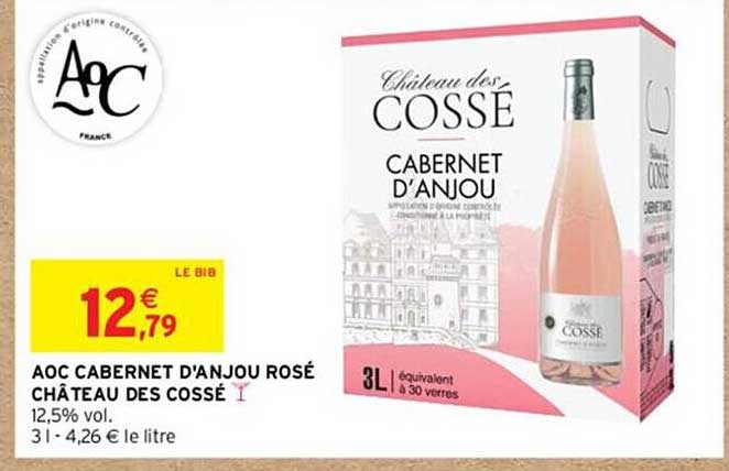 aoc cabernet d'anjou rosé château des cossé