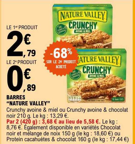 barres "nature valley"
