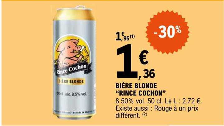 bière blonde "rince cochon"