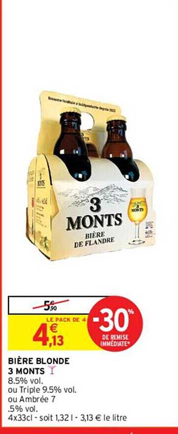bière blonde 3 monts