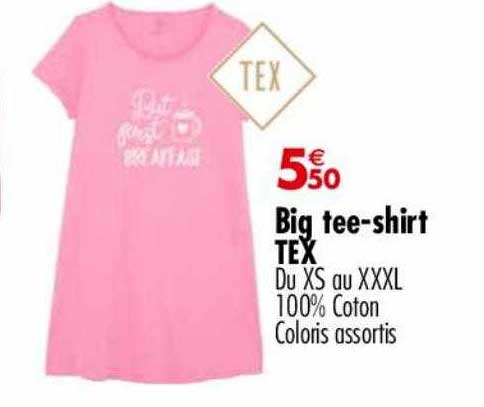 big tee-shirt tex