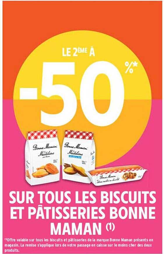 biscuits et pâtisseries bonne maman