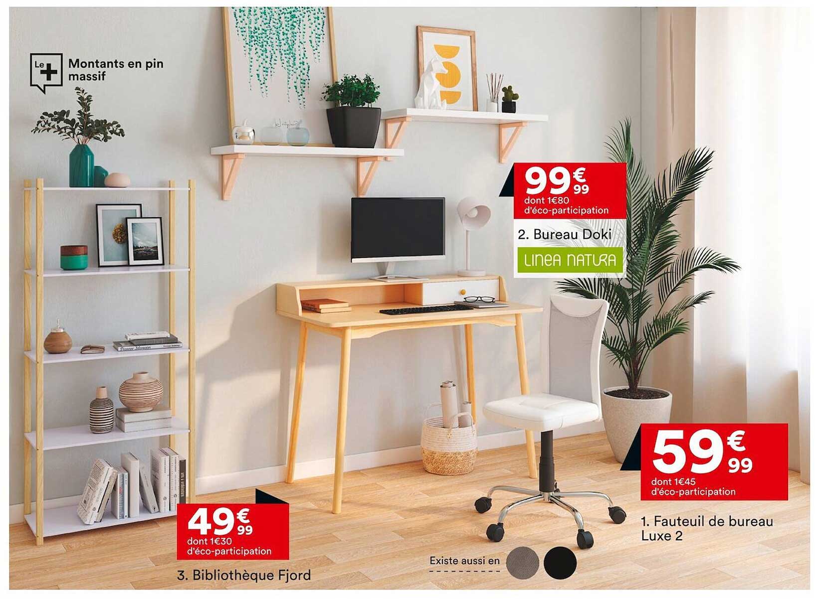 bureau doki, bibliothèque fjord, fauteuil de bureau luxe 2