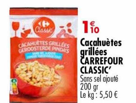 Cacahuètes Grillées Carrefour Classic'