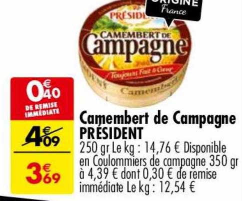 Camembert De Campagne Président