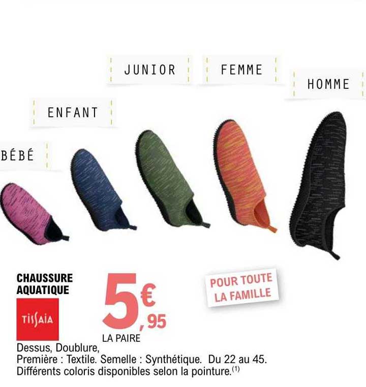 chaussure aquatique tissaia