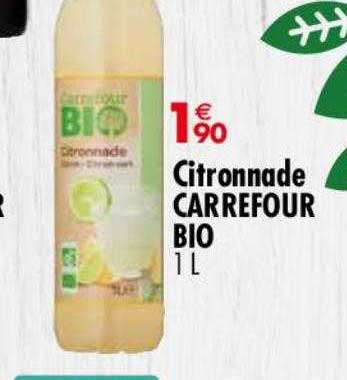 Citronnade Carrefour Bio