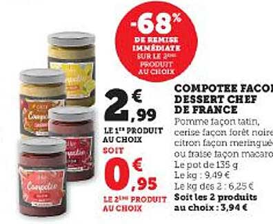 compotée façon dessert chef de france