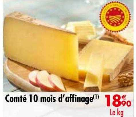 comté 10 mois d'affinage