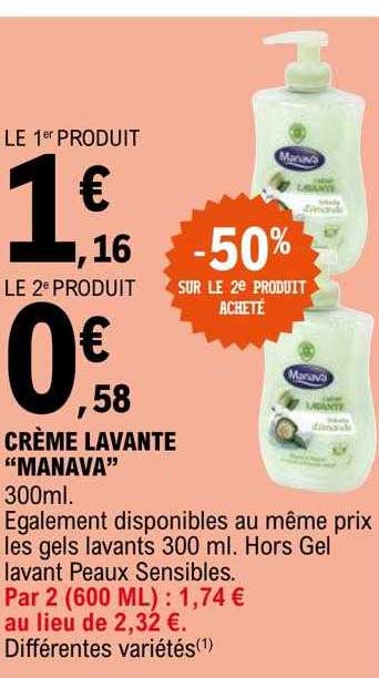 crème lavante "manava"