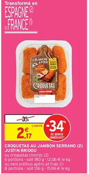 croquetas au jambon serrano justin bridou