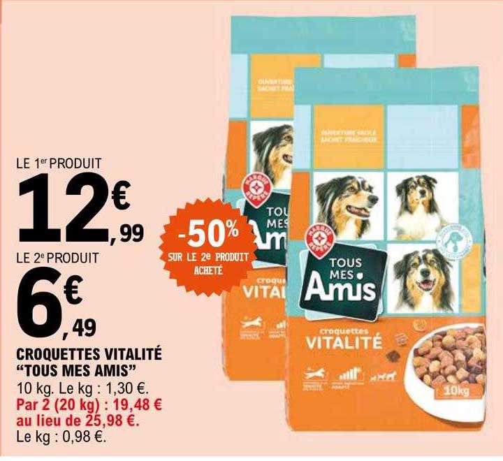 croquettes vitalité "tous mes amis"