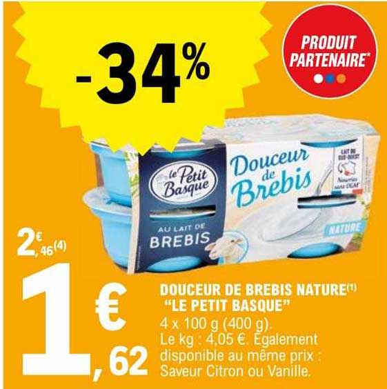 Douceur De Brebis Nature "le Petit Basque"