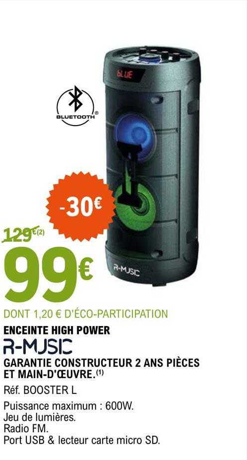 enceinte high power r-music