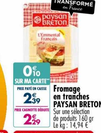 fromage en tranches paysan breton