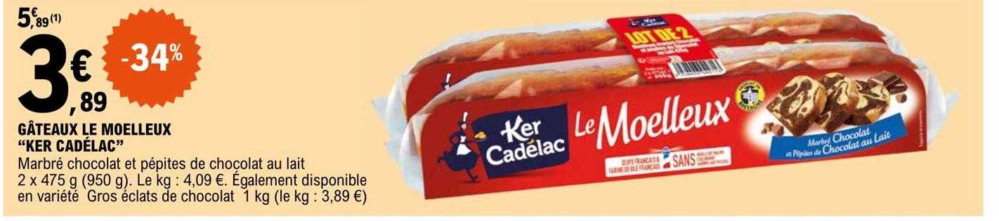 gâteaux le moelleux "ker cadélac"