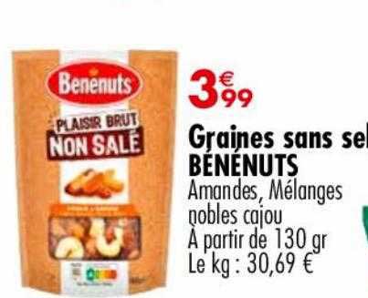 graines sans sel bénénuts