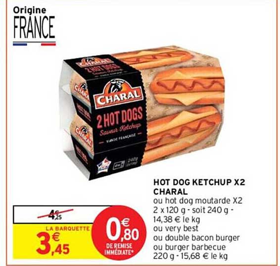 hot dog ketchup x2 charal