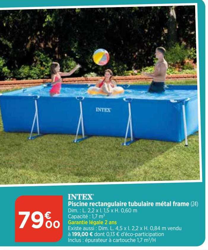 intex piscine rectangulaire tubulaire métal frame
