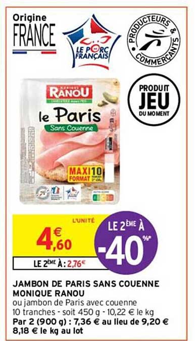 jambon de paris sans couenne monique ranou