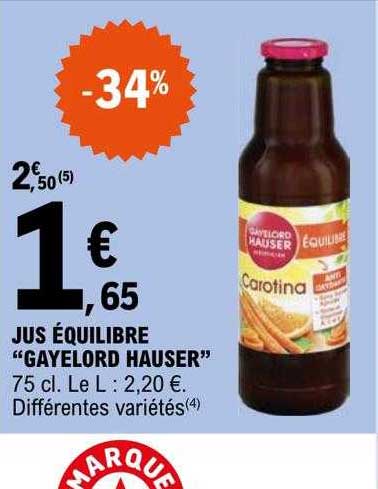 jus équilibre "gayelord hauser"