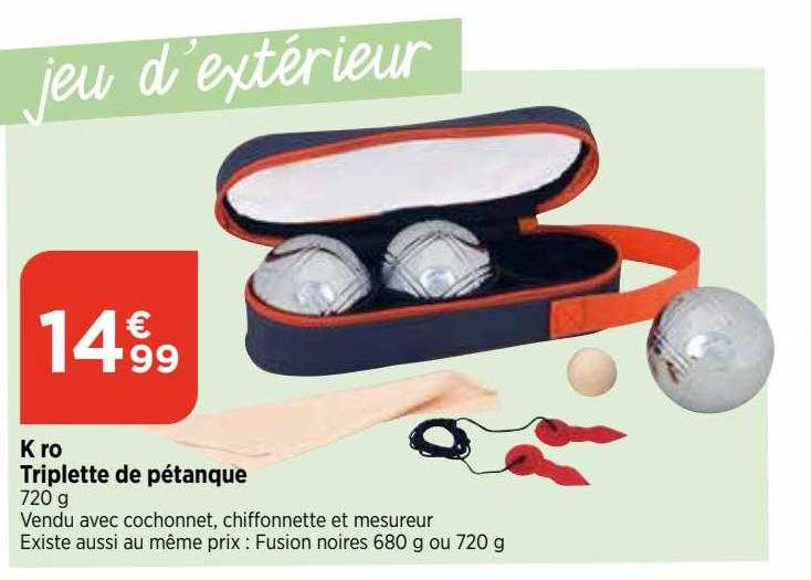 k-ro triplette de pétanque
