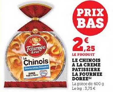 le chinois à la crème pâtissière la fournée dorée