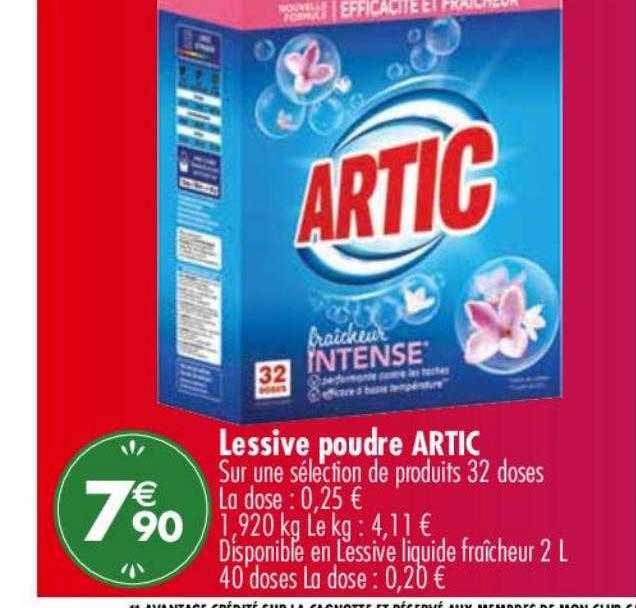 lessive poudre artic