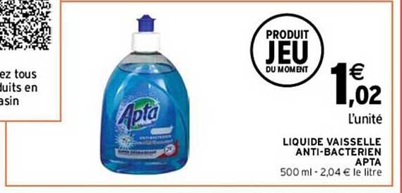 Liquide Vaisselle Anti-bacterien Apta